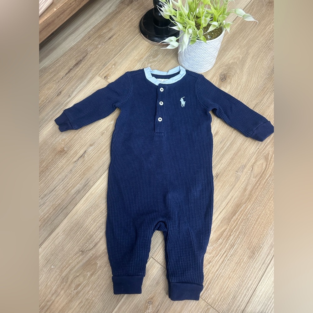 Ralph Lauren Navy Blue Bodysuit size 3 months